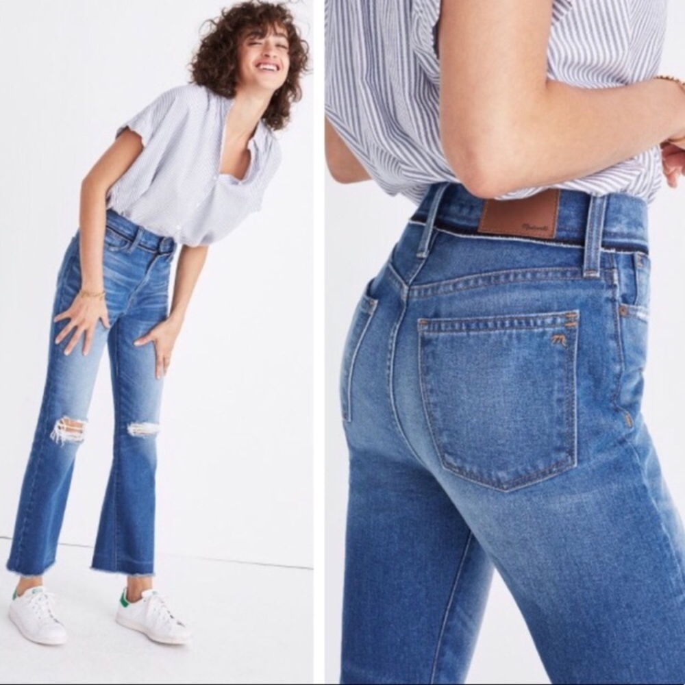 Madewell Retro Crop Boot Cut Jeans-27